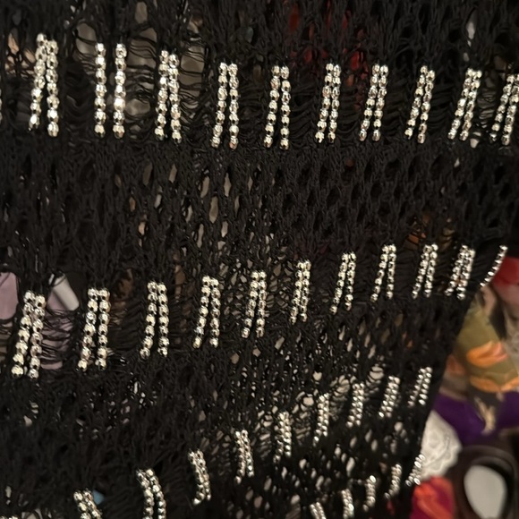 NWT ZARA BEADED MESH DRESS - Picture 17 of 17